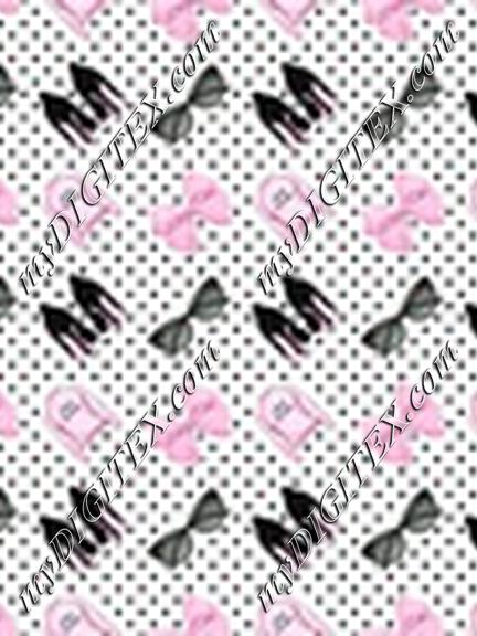 grease Pink Lady Black Dots