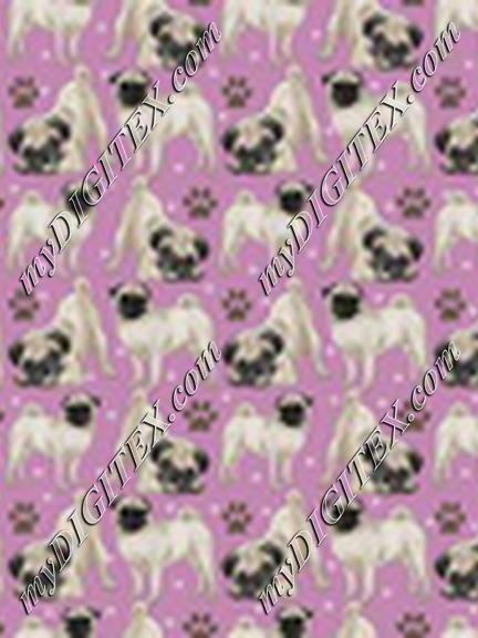 Pug Pups Pink