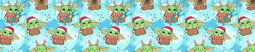 Yoda Christmas Blue