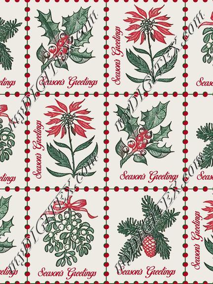 Vintage 1964 Christmas Postage