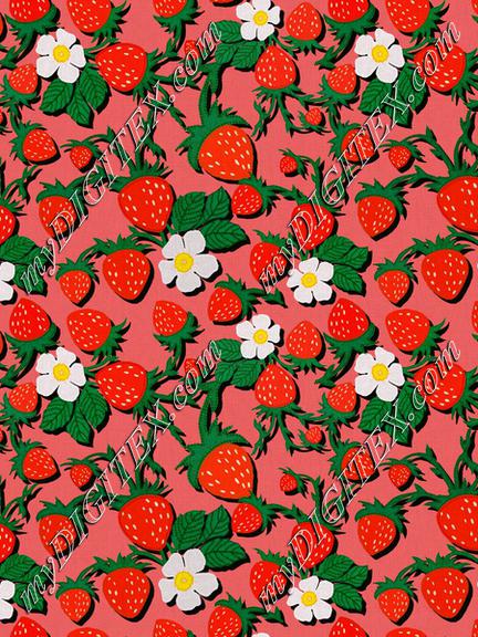 ROS032721EmbroideredStrawberriesCompositionRed100%