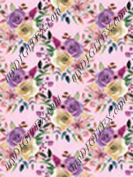 Vintage Skulls Pink Floral