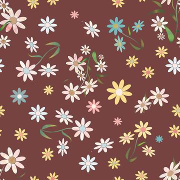 Floral brown