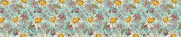 Groovy Floral Dusty Blue