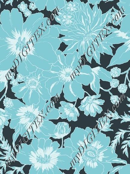 Hand-drawn-lush-flowers-pantone-blues