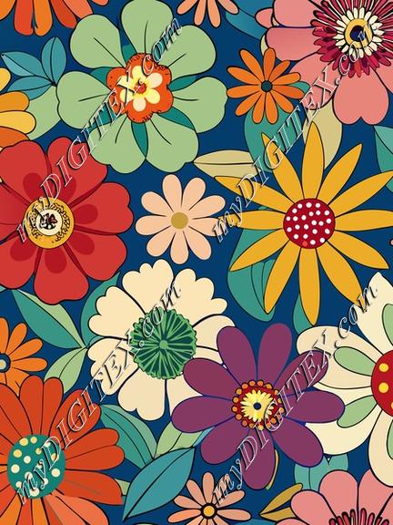 Flowers in vintage colors