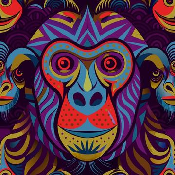 Geometric monkey