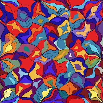 Colorful abstract shapes