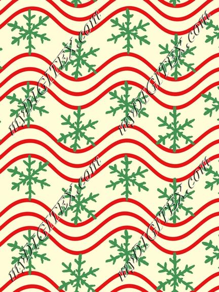 Festives snowflake stripes