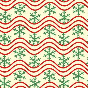 Festives snowflake stripes