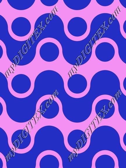 Groovy two tones geometric pattern