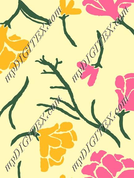 Cute colorful floral pattern