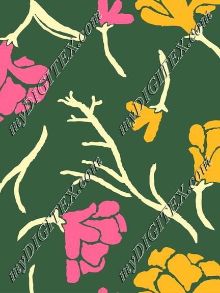 Dark elegant floral pattern