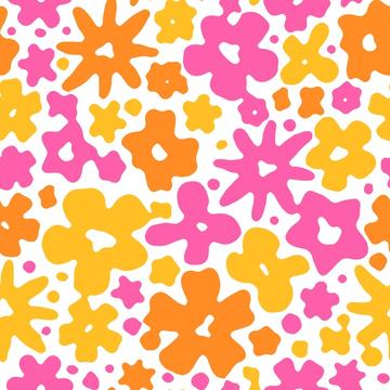 Cute colorful floral pattern