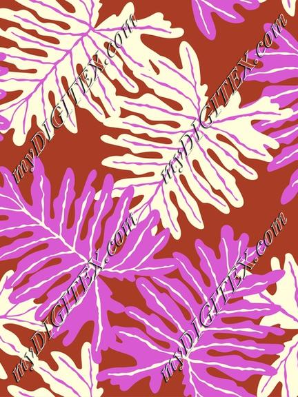 Colorful tropical leaves pattern