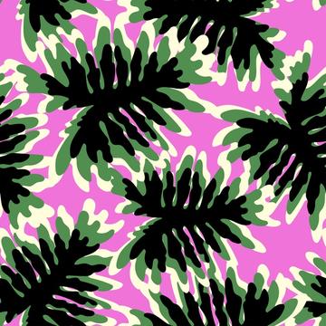 Colorful tropical leaves pattern