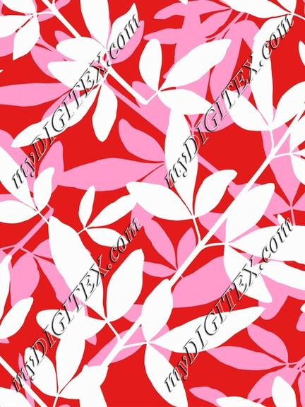 Colorful floral tropical leaves design