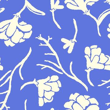 Cute periwinkle floral pattern