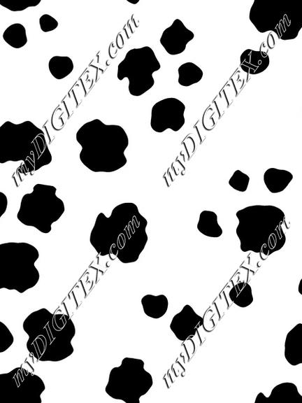 Monochrome cow animal print