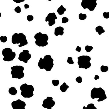 Monochrome cow animal print