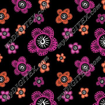 Marakesh - Pink Orange - Black