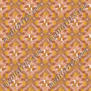 Abstract Thai Art Pattern Earth tone 170104