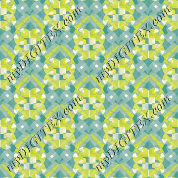 Abstract Thai Art Pattern green 170104