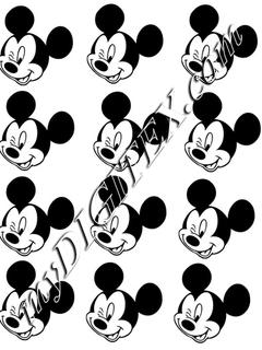 mickey black and white