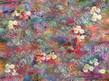 marbled daisies and blossoms300