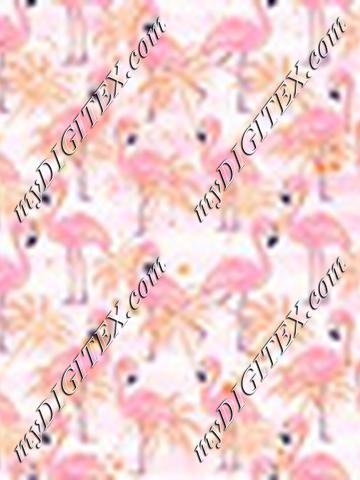 Tropical Christmas Flamingos Pink