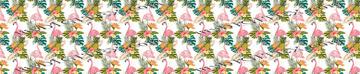 Tropical Vibes Flamingo White