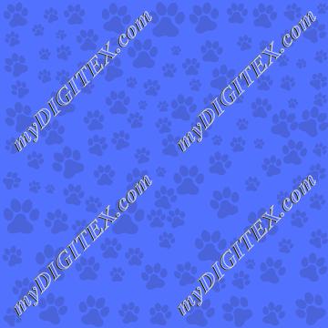 blue paw prints