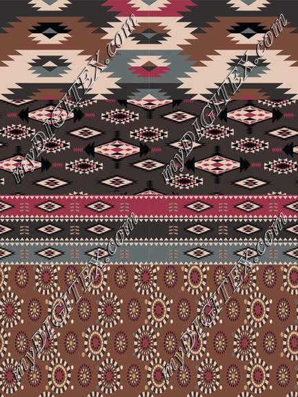 PRINT ETHNIC URBAN CHIC VAR 1-45 CMX 45 CM