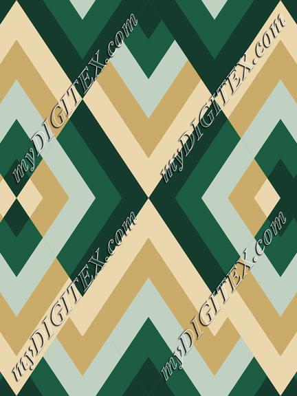 Abstract Geometric  Pattern with Green